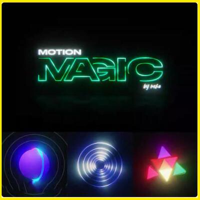 AE教程 运动图形MG创意视觉动画基础教程Motion Magic中文字幕