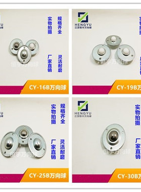 万向球CY16B19B25B30B输送碳钢尼龙不锈钢滚珠轴承WB01流水线直销