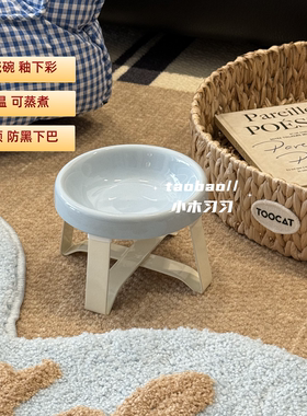 釉下彩增高宠物碗可蒸煮防颈椎病
