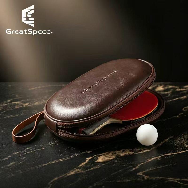 GreatSpeed四大满贯乒乓球拍套包运动训练大容量真牛皮球拍保护套
