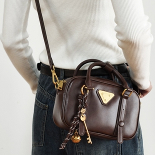 Cady 保龄球包手提拎包单肩斜挎包牛皮小方包 Kaula真皮枕头包女式