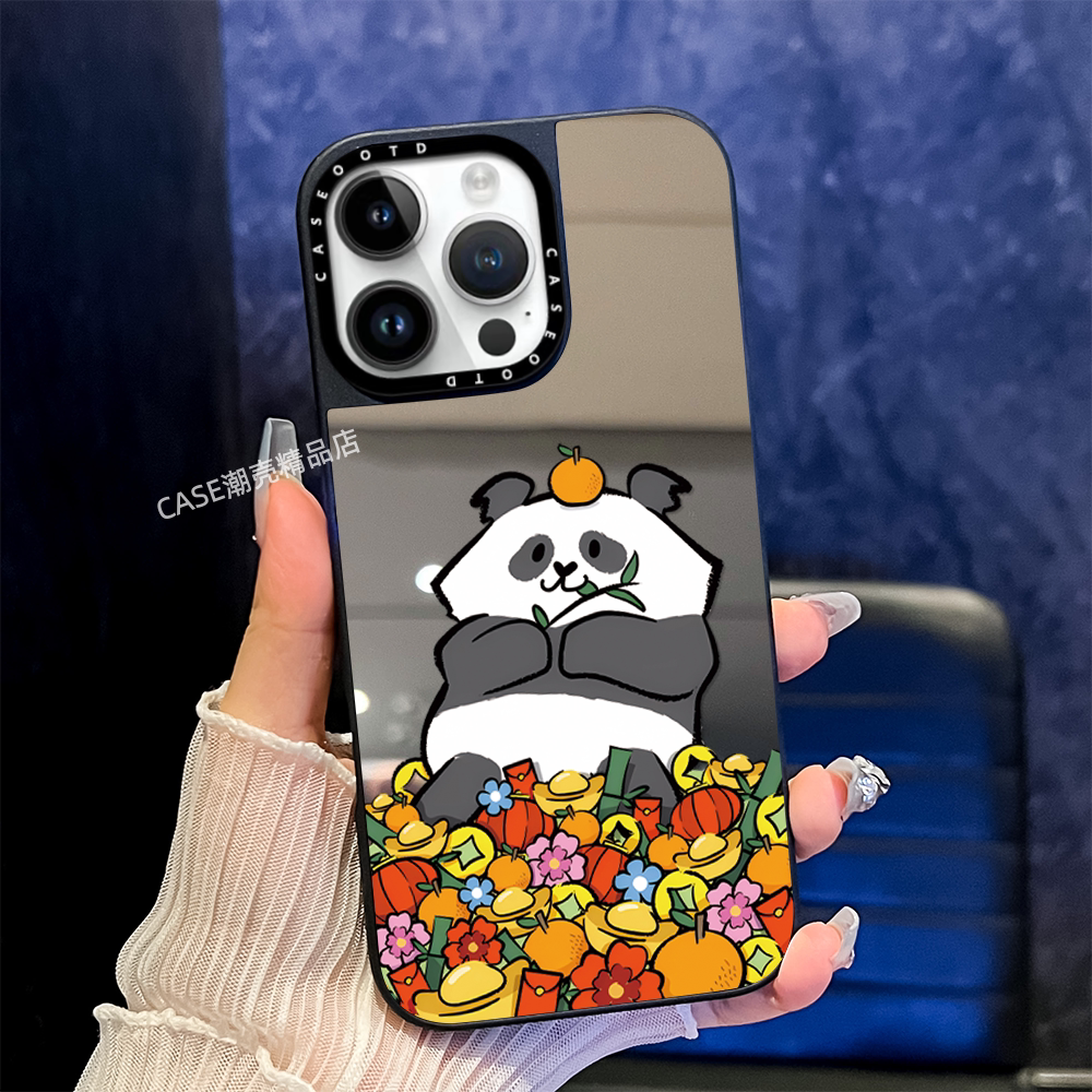 CASEOOTD香港限定海洋公园大熊猫适用于苹果17手机壳iPhone17 16ProMax12 13 14 15Pro/plus air防摔保护壳套
