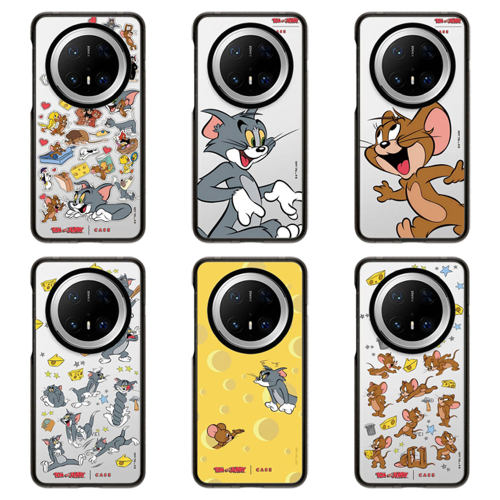 猫和老鼠杰瑞和汤姆保龄球适用华为mate80Pro max手机壳mate70pro/60Pro+磁吸手机壳透明防摔保护套卡通