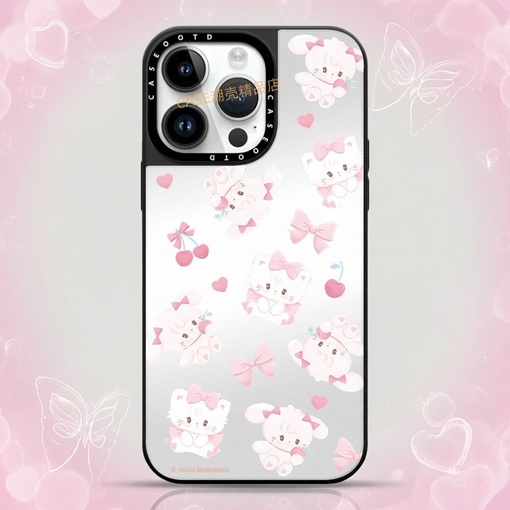 CASE联名新款MIKKO可爱小猫熊适用于苹果手机壳iPhone17 16Pro Max 12 13 14 15Pro/plus Air 防摔保护壳卡通