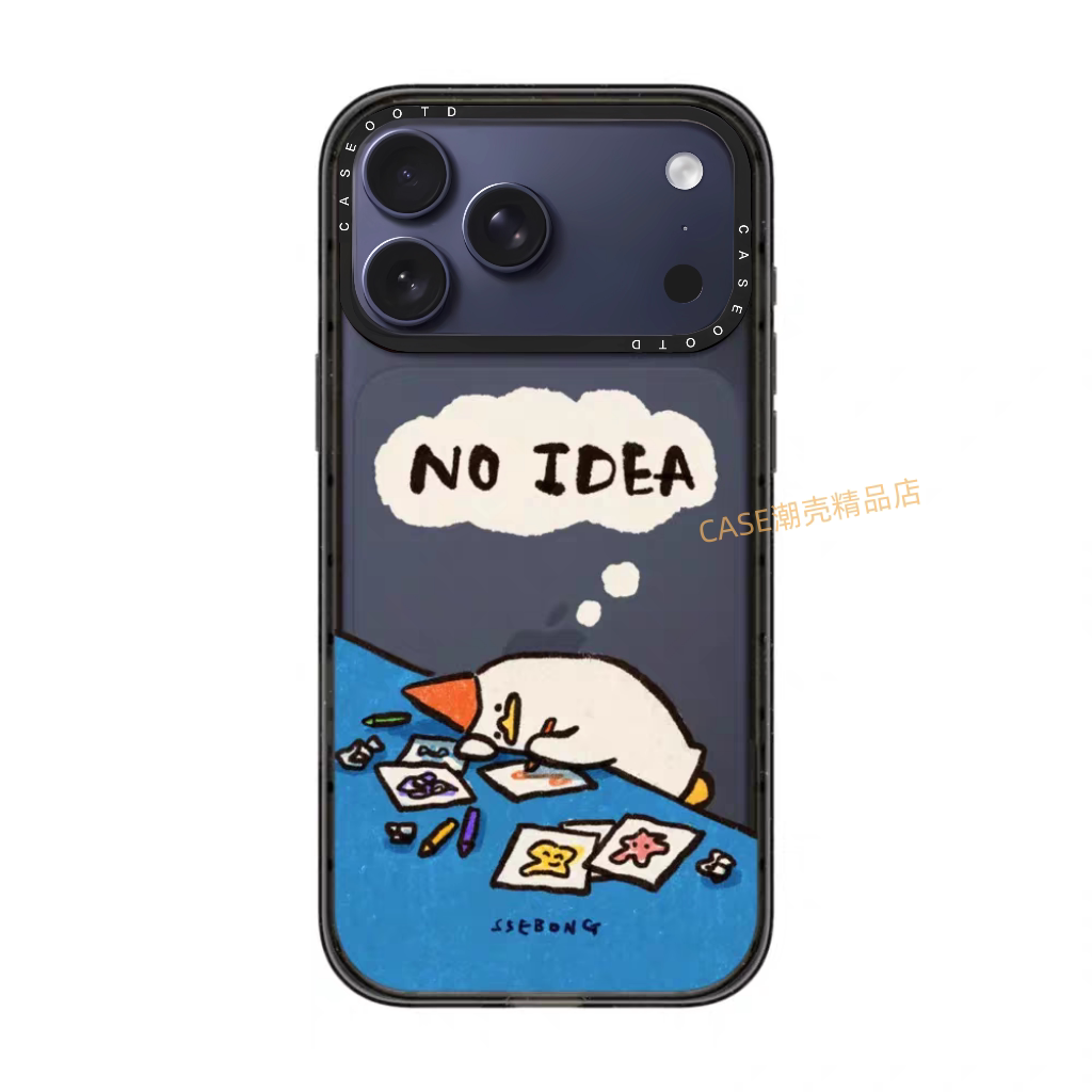 CASEJiAK颓废摆烂鸭适用于iPhone17 16Pro Max手机壳苹果12 13 14 15Pro/plus磁吸11防摔Air保护壳套