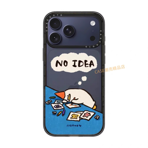CASEJiAK颓废摆烂鸭适用于iPhone17 16Pro Max手机壳苹果12 13 14 15Pro/plus磁吸11防摔Air保护壳套
