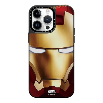 CASE钢铁侠铁甲头盔适用于苹果手机壳iPhone17 16Pro Max12 13 14 15Pro/plus air手机防摔保护壳可爱