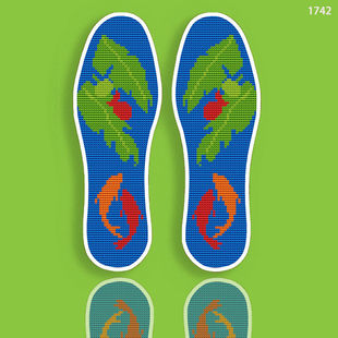 买5送1新款十字绣鞋垫棉布手工带针线半成品平安防臭吸汗嫁妆刺绣