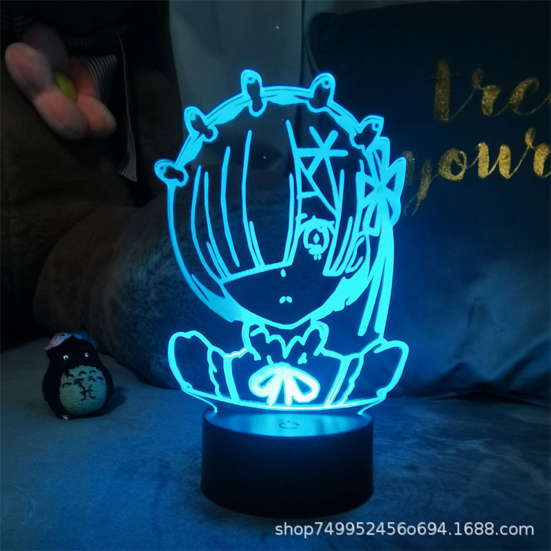 蕾姆周边re异世界生活动漫小夜灯动漫二次元手办生日礼物七夕