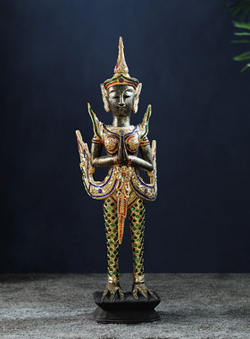 东南亚风金啦哩spa会所泰式摆件