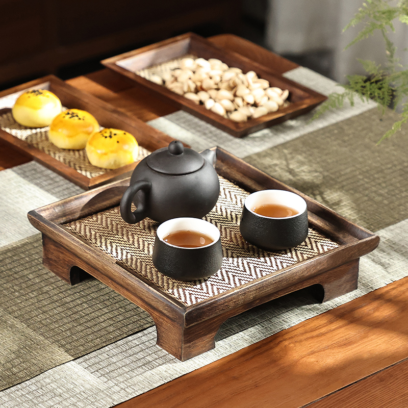 泰吉利泰国实木长方形茶盘家用