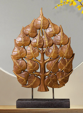 电视柜泰式东南亚风木头装饰摆件