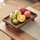 泰吉利泰国创意实木新中式 果盘客厅茶几家用木质复古水果盘零食盘