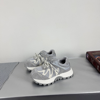 真皮厚底小蛮腰运动休闲阿甘女鞋