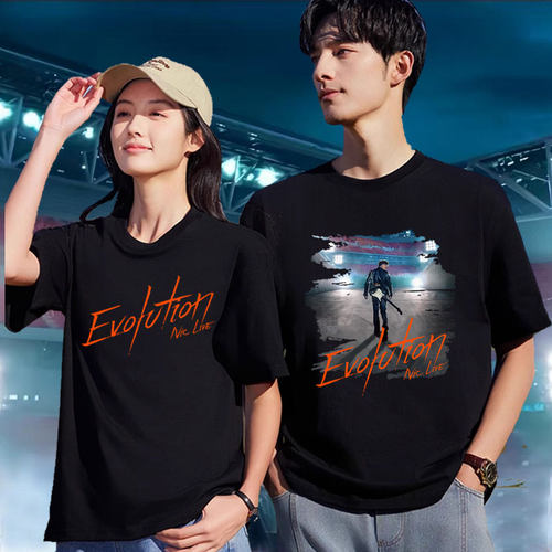 谢霆锋Evolution进化演唱会同款周边t恤纯棉宽松大码男女应援短袖