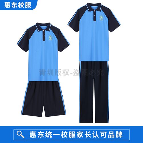 惠东县统一校服中小学生夏季套装