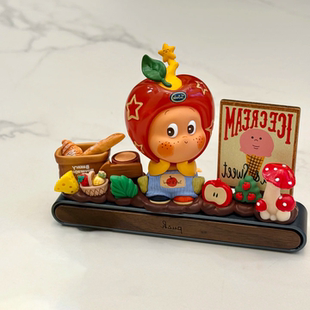 DIY材料泡泡玛特星星人临时停车牌胡桃木材料包女生车载摆件礼物