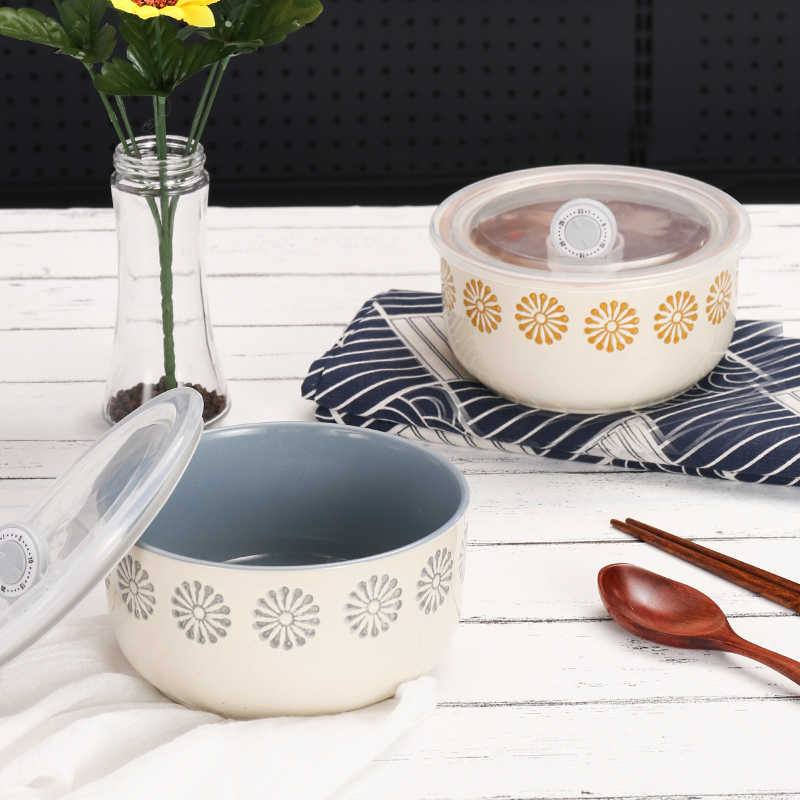北欧创意家用陶瓷碗泡面碗釉下彩