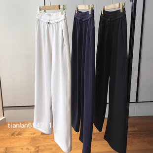 加厚加绒高腰直筒休闲裤 巨显瘦 瑜伽裤 一条克重达到了600