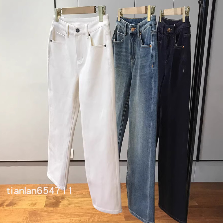 贸易单，非常非常到赞！！一体加绒小直筒法棍高腰直筒牛仔裤,女装/女士精品,牛仔裤,淘宝优惠券,粉丝福利购,淘宝优惠卷