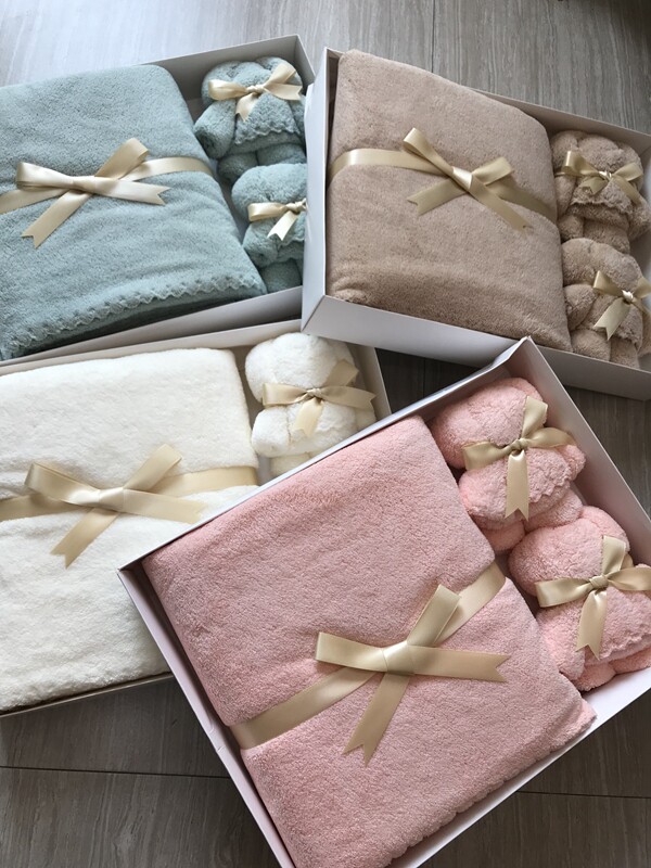 2023牛货 洗澡浴巾 毛巾家用舒适柔软亲肤高端组合装礼盒