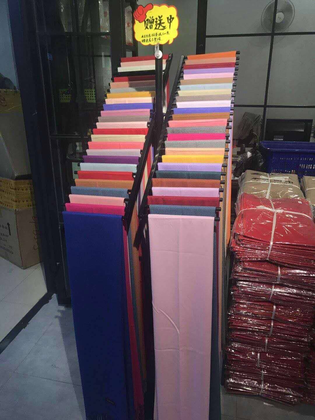 铁艺围巾架子落地式展示架货架中岛丝巾架布料披肩毛巾浴巾裤袜架