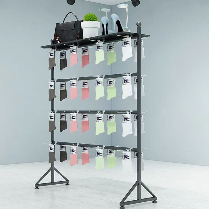 袜子货架展示架落地多功能饰品架手套架丝袜架挂内衣裤中岛货架