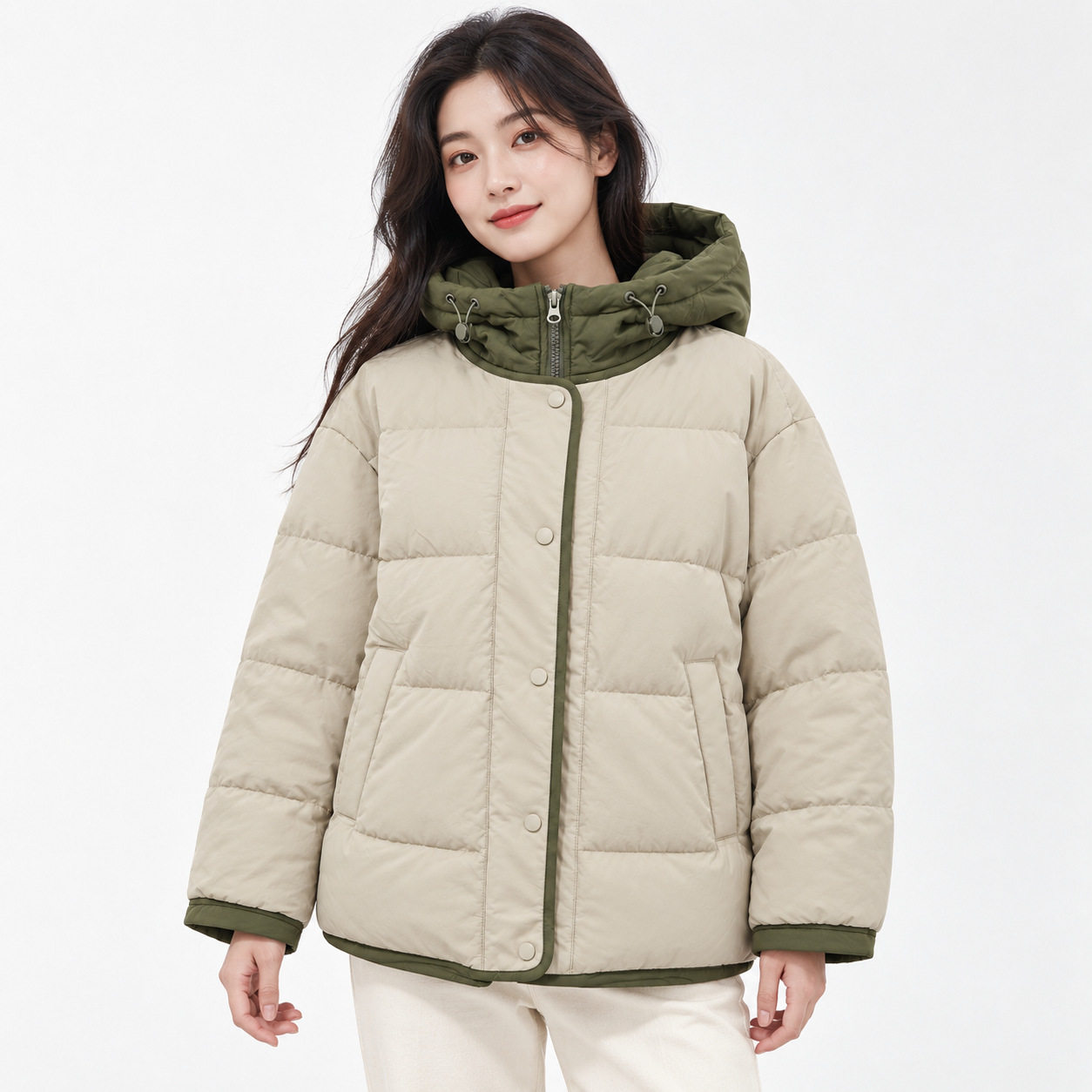 韩式风情侣棉服短款棉衣/棉服