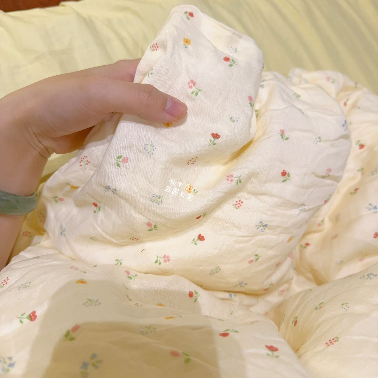 韩国卡通全棉双层纱四件套纯棉a类母婴级学生宿舍三件套床上用品