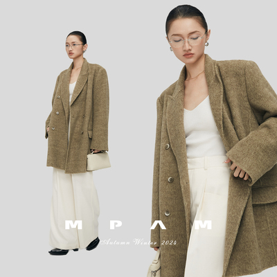 【林依轮直播间】MPAM老钱风双排扣西装外套女宽松韩系西装外套
