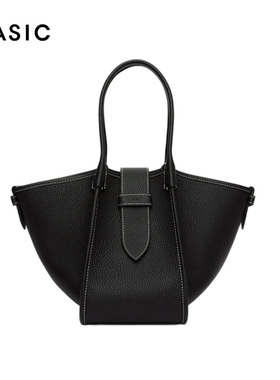 VASIC中号Port Mini小众设计可变形包 女秋千包黑色