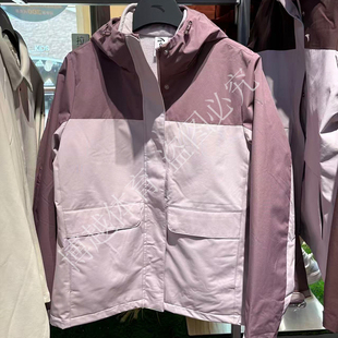 安踏三合一外套女2025冬季新款抓绒内胆夹克上衣两件套162547601