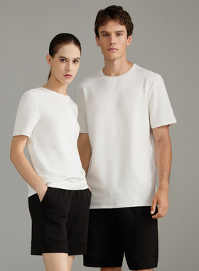 奥地利进口超细旦莫代尔莱卡氨纶男女同款T恤空气凉感T