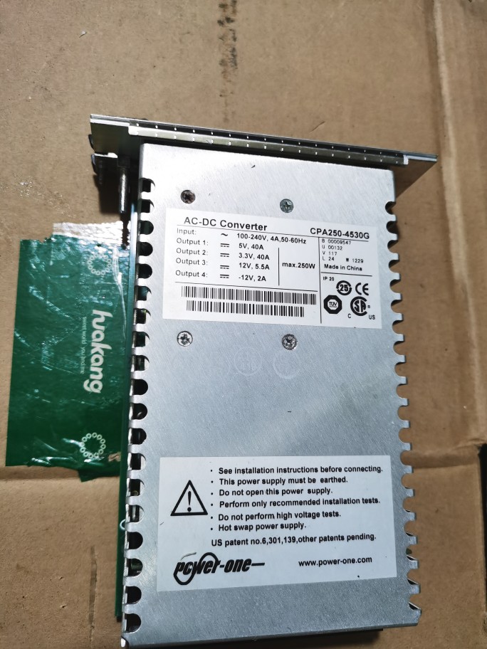 拍前询价:Power-One AC-DC CPA250-4530G设备机电源CPA250-4530G