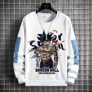 七龙珠新款联名卫衣男士悟空ins潮牌动漫周边衣服情侣秋冬长袖T恤
