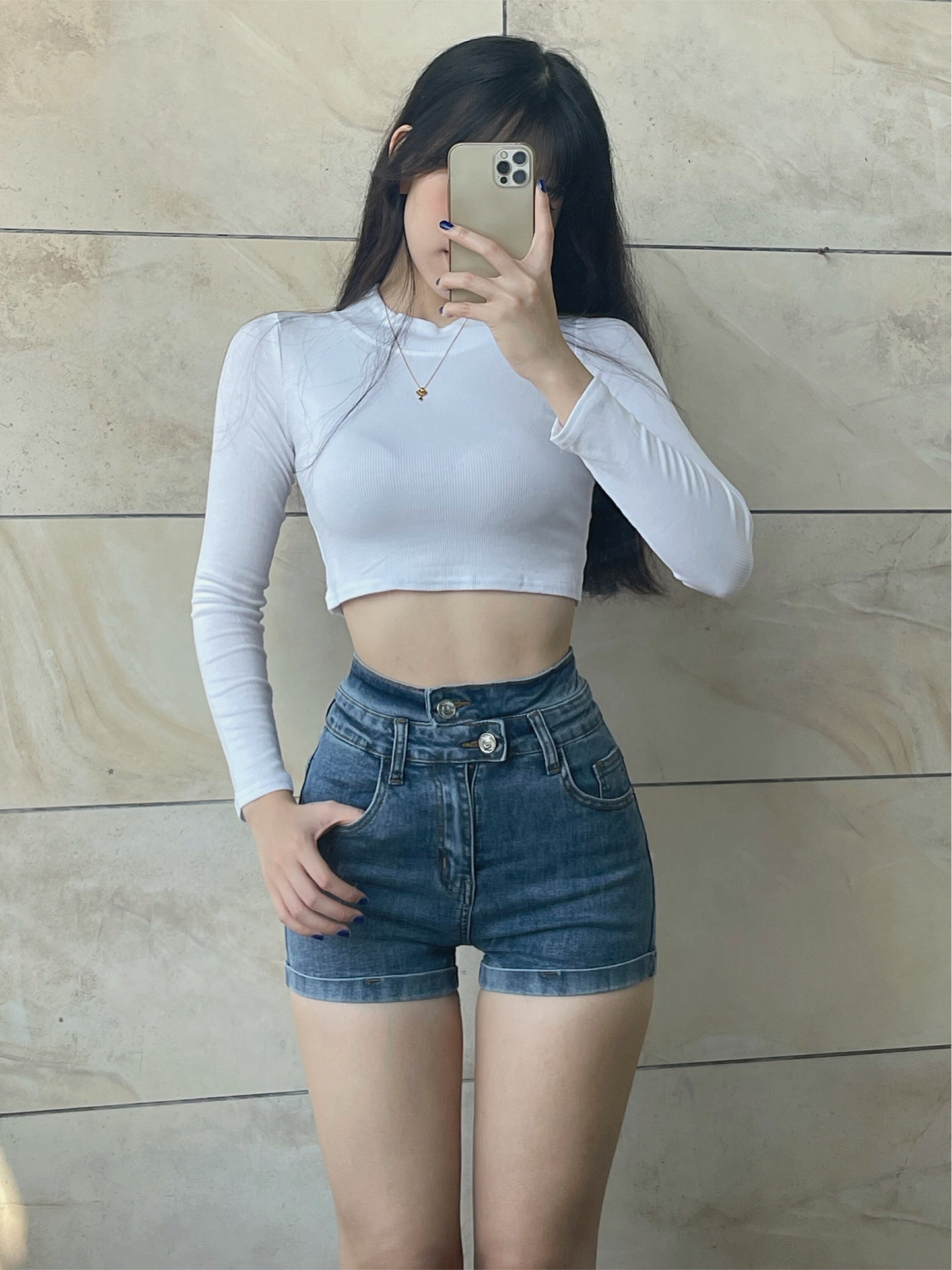 SWEET KIKI AMERICAN RETRO HOTTIE HIGH WAIST HOT PANTS EUROPEAN AND AMERICAN SLIM SLIM STRETCH DENIM SHORTS HIP WRAP