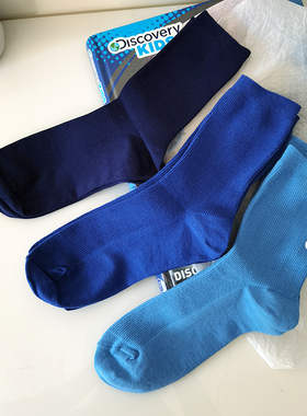 caras韩国宝蓝色袜子女棉袜长款网红日系中筒东大门彩色春秋潮ins