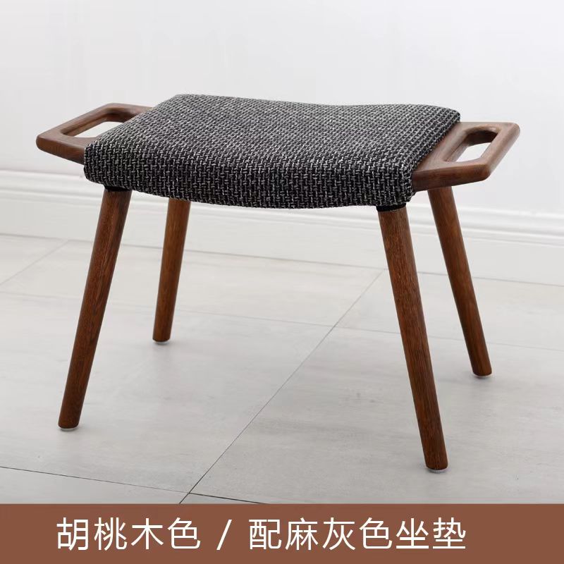 换鞋凳实木鞍马脚踏中古风化妆凳