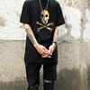 ASAP ROCKY VLONE Japan Halloween Limited T-shirt Gilding Skull Easy BF Tide brand short sleeve TEE