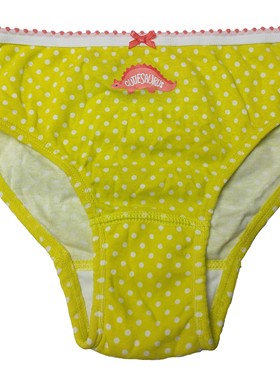 外贸gymboree*3-5岁女童黄色蜥蜴优质全棉高腰三角内裤短裤