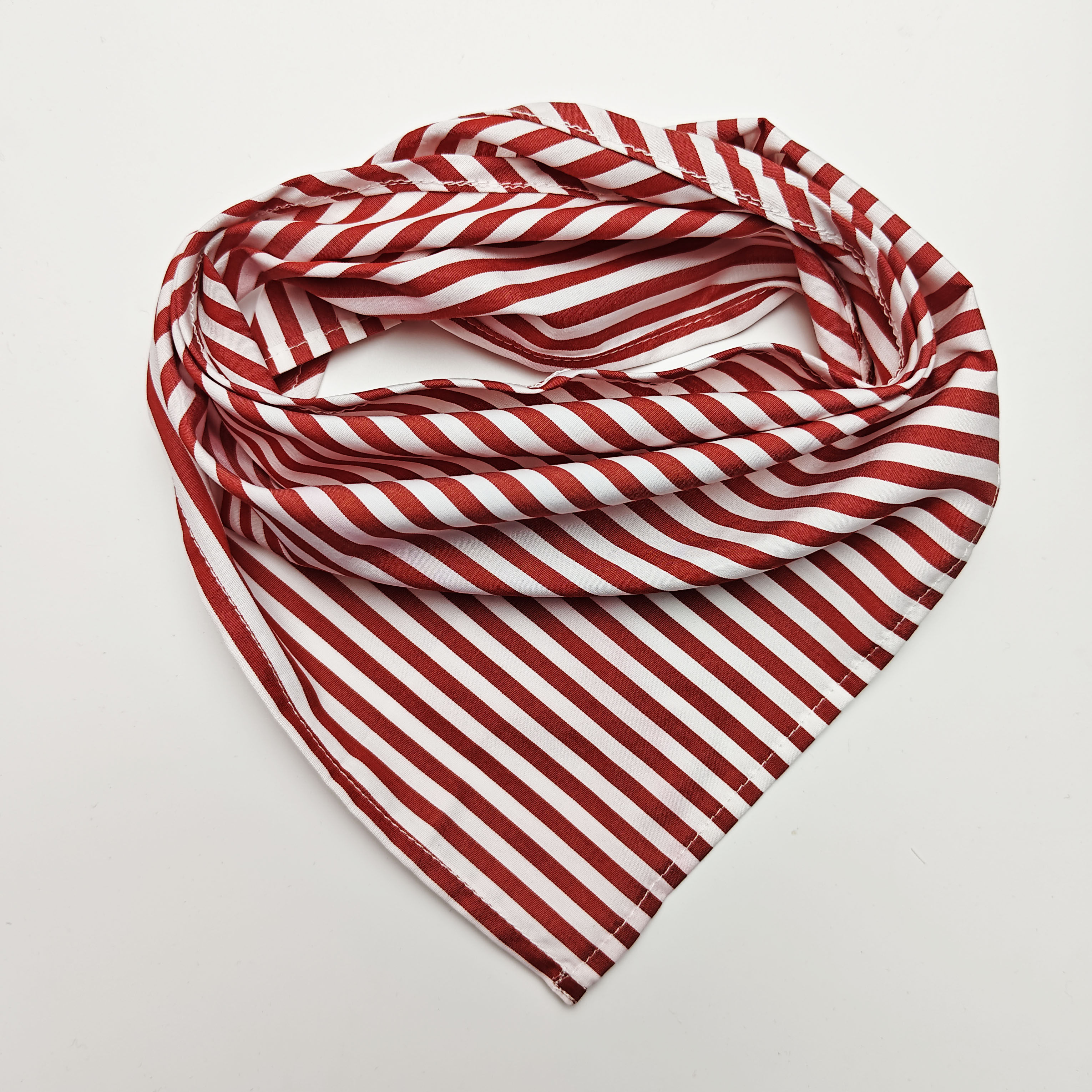 newprin*红条斜纹 亲子款全棉布口水巾三角巾围嘴围兜头巾领巾