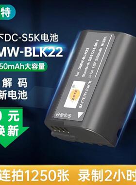 蒂森特BLK22电池 适用松下G9II S5 GH6 S5K G9M2 S5II 电池充电器
