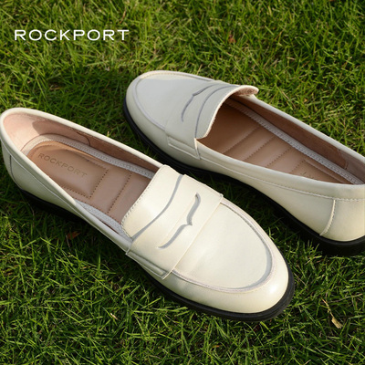 Rockport/乐步平底乐福鞋2025新款软底真皮女鞋春秋小羊皮鞋单鞋