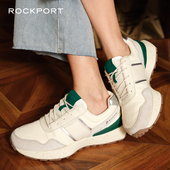拼色牛皮跑鞋 Rockport 经典 休闲鞋 乐步休闲运动鞋 女2025春夏新款
