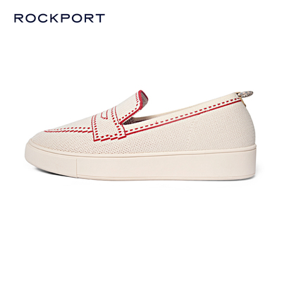 Rockport/乐步休闲女鞋2025春夏新款飞织复古乐福鞋软平底一脚蹬