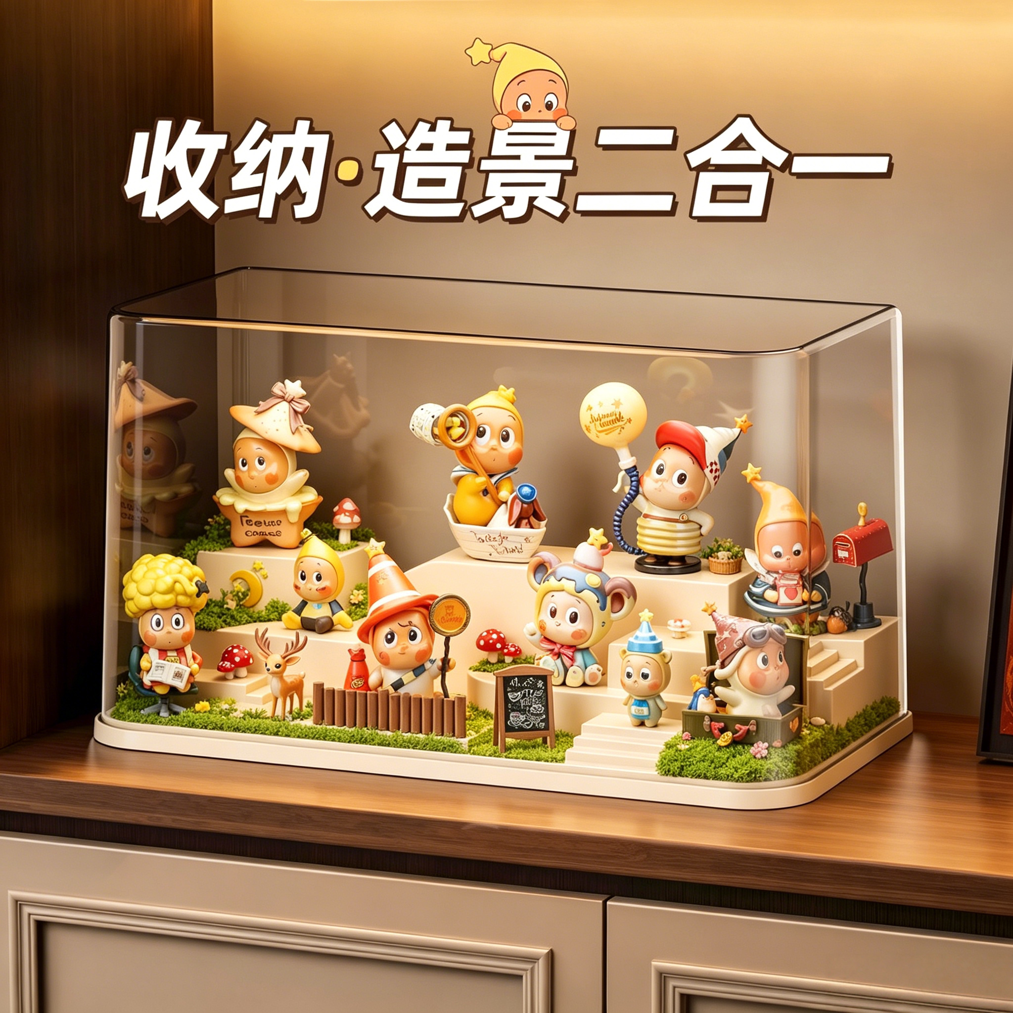 【当日发货】透明防尘盲盒展示盒图片
