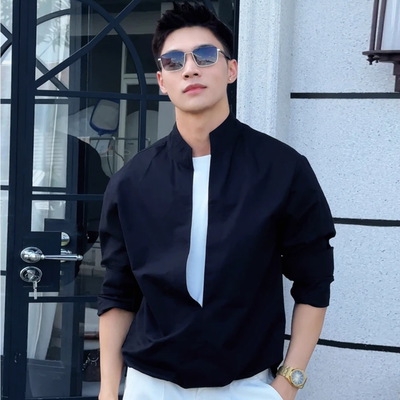 秋季新款男士休闲衬衫