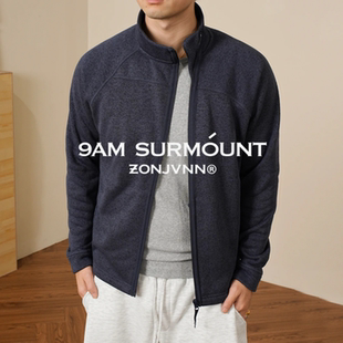 户外运动风冬季立领斜拉链设计感男士高级感保暖开衫拉链卫衣外套