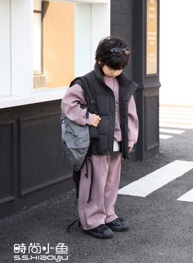 SSXIAOYU｜25秋季圆领卫衣套装kss30153