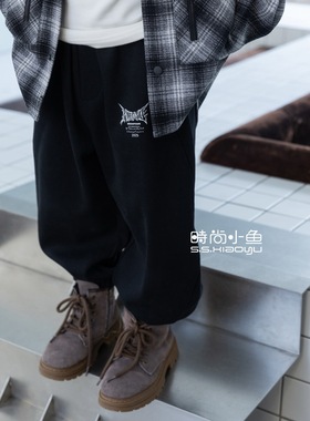SSXIAOYU｜25秋冬新款儿童运动裤束脚裤KSS30047
